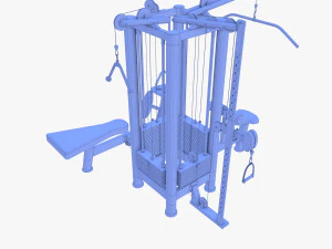 4 Multi station jungle machine v2 3D Model