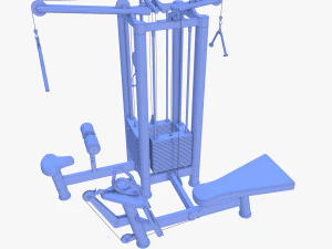 4 Multi station jungle machine v2 3D Model