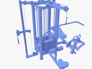 4 Multi station jungle machine v2 3D Model
