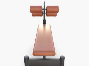 Adjustable crunch bench 3D Model