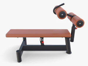 Adjustable crunch bench 3D Model