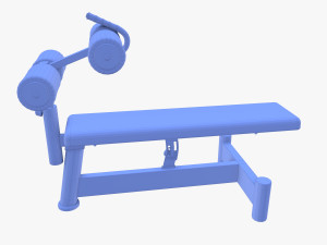 Adjustable crunch bench Modèle 3D