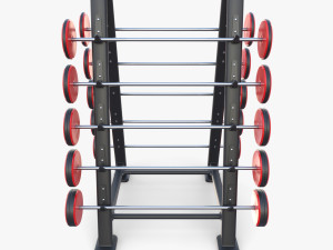 Barbell rack double 3D 模型