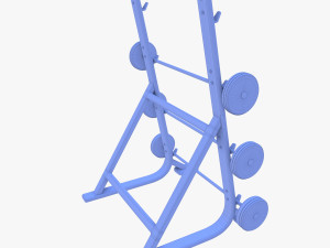 Barbell rack 3D Model