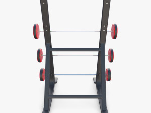 Barbell rack 3D Model