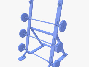 Barbell rack 3D Model