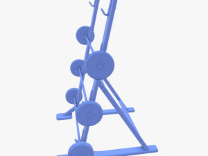 Barbell rack 3D Model