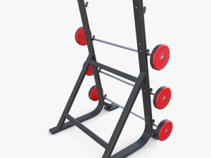 Barbell rack 3D Model