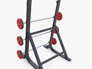 Barbell rack 3D Model