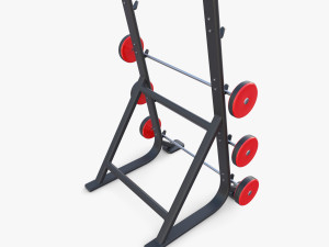 Barbell rack 3D Model