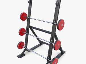Barbell rack 3D Model