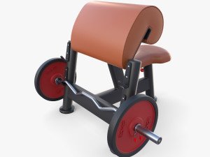 Curl bench 3D Model