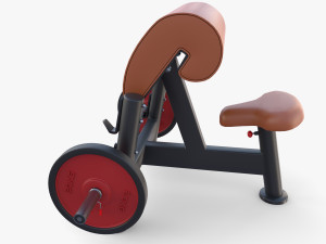 Curl bench 3D Model