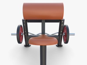 Curl bench 3D Model