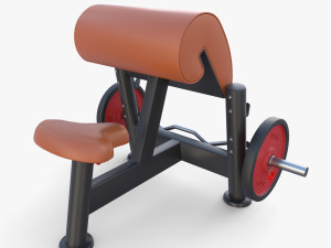 Curl bench 3D Model