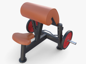 Curl bench 3D Model