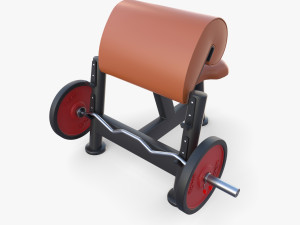 Curl bench 3D Model