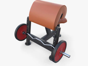 Curl bench 3D Model