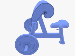 Curl bench 3D Model