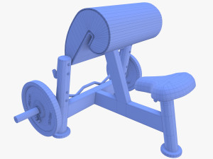 Curl bench 3D Model