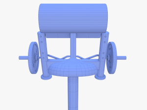 Curl bench 3D Model