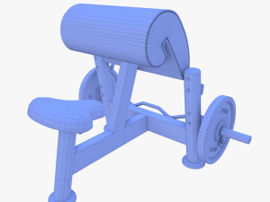 Curl bench 3D Model