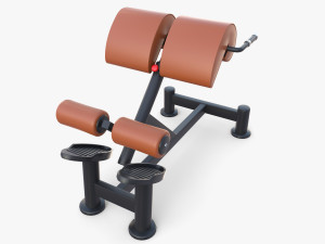 Hyperextension bench 3D Model