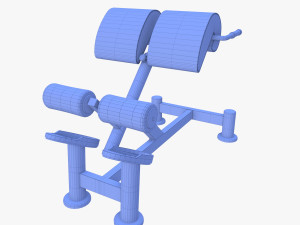 Hyperextension bench 3D Model