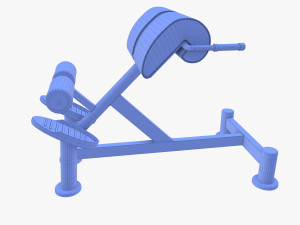 Hyperextension bench 3D Model