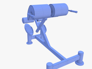 Hyperextension bench 3D Model