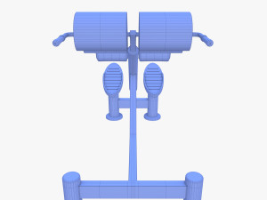 Hyperextension bench 3D Model