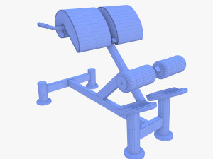 Hyperextension bench 3D Model