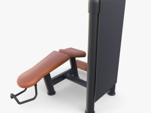 Leg curl machine 3D Model