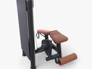 Leg curl machine 3D Model