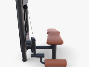 Leg curl machine 3D Model