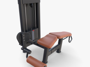 Leg curl machine 3D Model