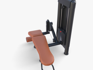 Leg curl machine 3D Model