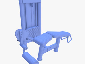 Leg curl machine 3D Model
