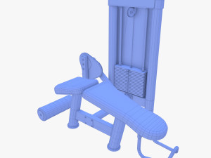 Leg curl machine 3D Model