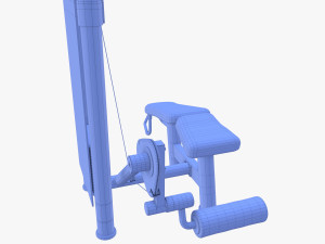 Leg curl machine 3D Model