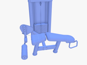 Leg curl machine 3D Model
