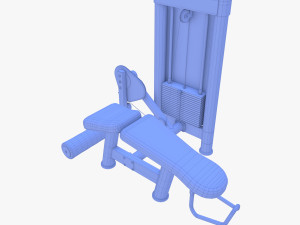 Leg curl machine 3D Model
