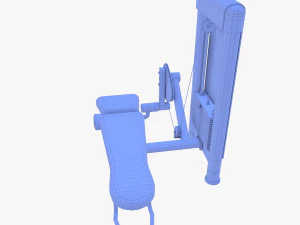 Leg curl machine 3D Model