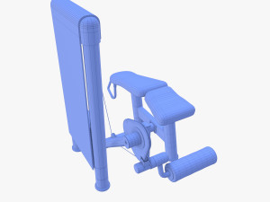 Leg curl machine 3D Model