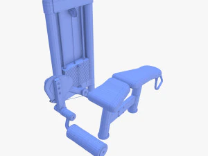 Leg curl machine 3D Model