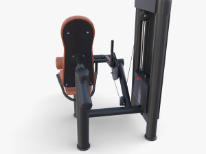 Leg curling machine Model 3D