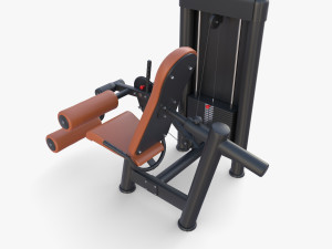 Leg curling machine Model 3D