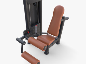 Leg curling machine Model 3D