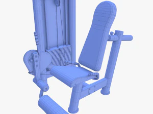 Leg extension machine 3D Model