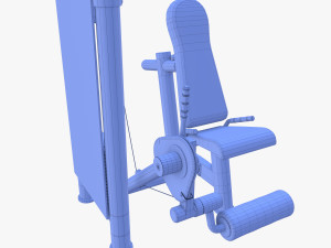 Leg extension machine 3D Model